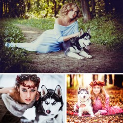 Фотосессия с Хаски Фотосессия с Хаски