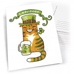 Открытка "Рыжий кот Leprecat"